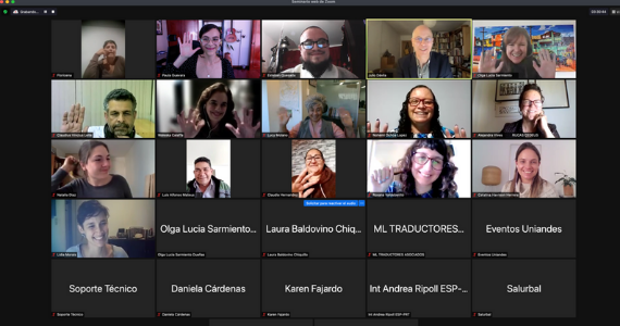 screenshot of zoom participants